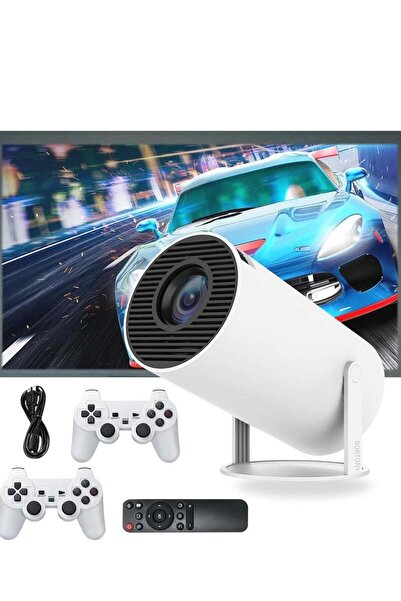 ELTRAZONE Mini Projector with Controller: 1080P Resolution, 64GB Storage, and...