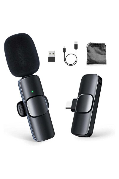 ELTRAZONE Mini Lavalier Microphone Clip-on Omnidirectional Mic Transmitter Re...