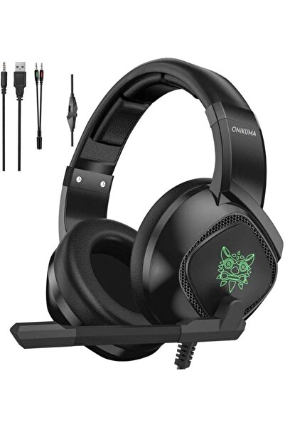 Onikuma Wired Gaming Headset Over Ear Headphones Noise Canceling E-Sport Earp...