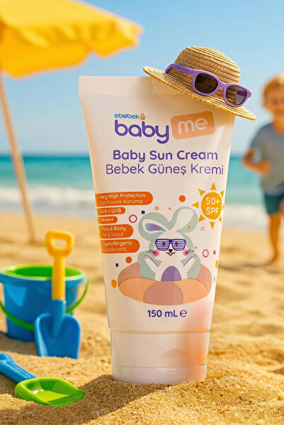 Baby&Me Çocuk 50+SPF Güneş Kremi 150 ml / Bebek Güneş Kremi 50 Faktör