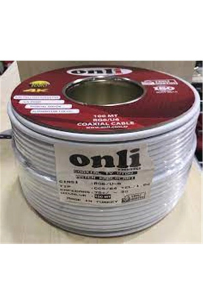 Assmann Onli ON-8001 RG6-U6 80 Tel 1,02 CCS-AL 100 metre Anten Uydu Kablosu