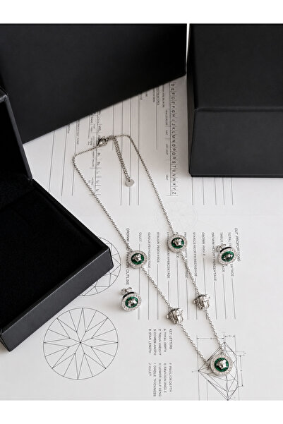 Glamour Galore Shiny Attractive Earring and Necklace Set with Accessories