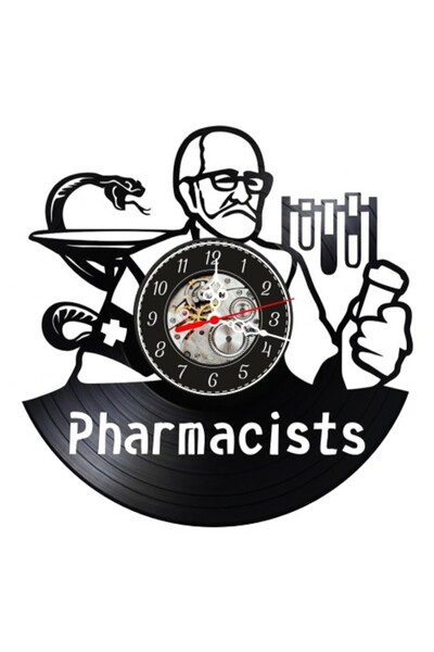 OEM Ceas de perete decorativ din disc de vinil, Model Farmacist și Simboluri ...