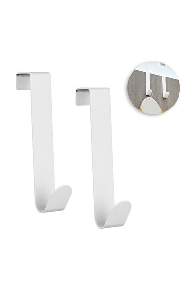 OEM Cârlige pentru Ușă și Dulap, Alb, 2x12cm, 12cm, 2