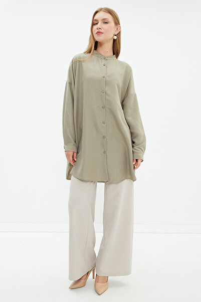 Fulla Moda Fullamodest Basic High Collar Shirt