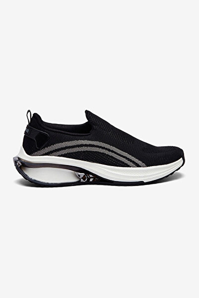Campus Men COVERT Motion Massage Slip-On Walking Shoes-Black