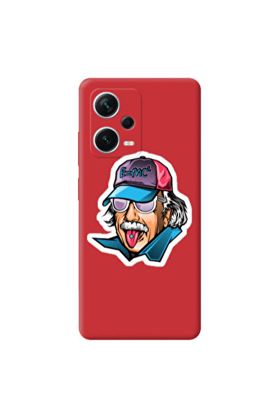 Other Xiaomi Poco X5 Einstein Red Colored Silicone TPU Θήκη