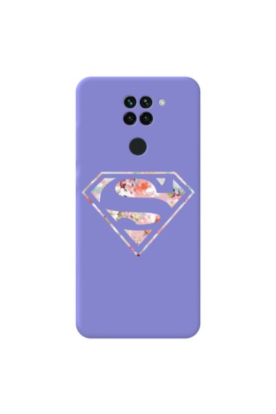 Other Xiaomi Redmi Note 9 Superman logo Purple Colored Silicone TPU Θήκη