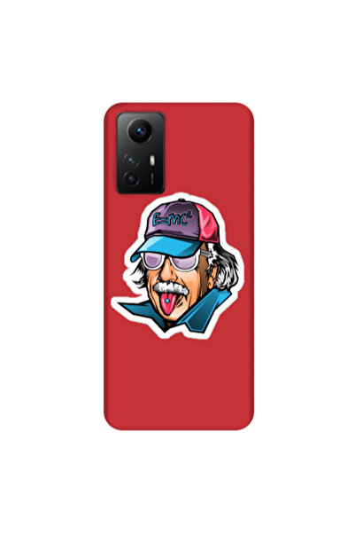 Other Xiaomi Redmi Note 12s Einstein Red Colored Silicone TPU Θήκη
