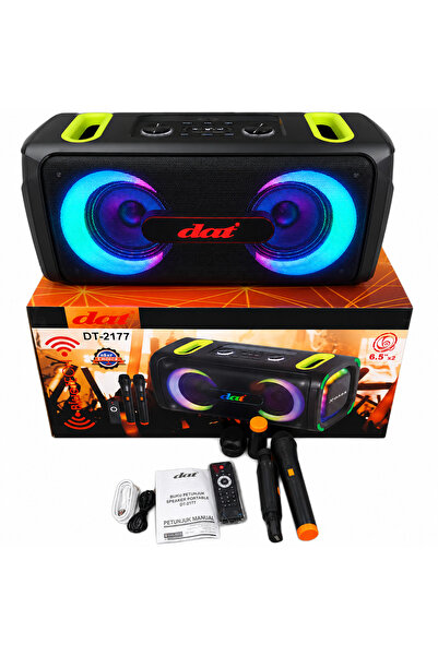 AT Performance Boxă Portabilă Karaoke DAT DT-2177, Bluetooth, 2x6.5", 2 Micro...