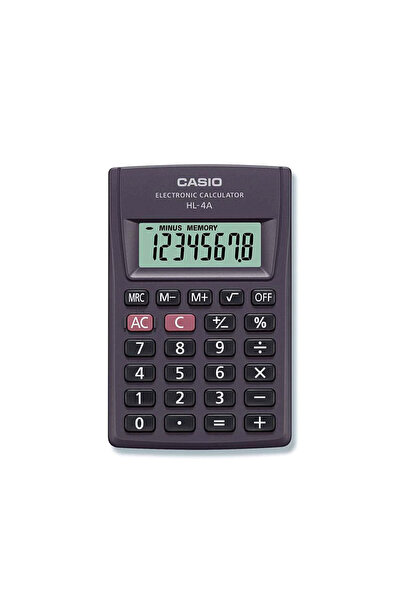 Casio Calculator de buzunar cu 8 cifre HL-4A negru