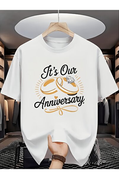 212Wear قميص رجالي بتصميم كلاسيكي للذكرى السنوية - قميص متطابق للزوج والزوجة،...