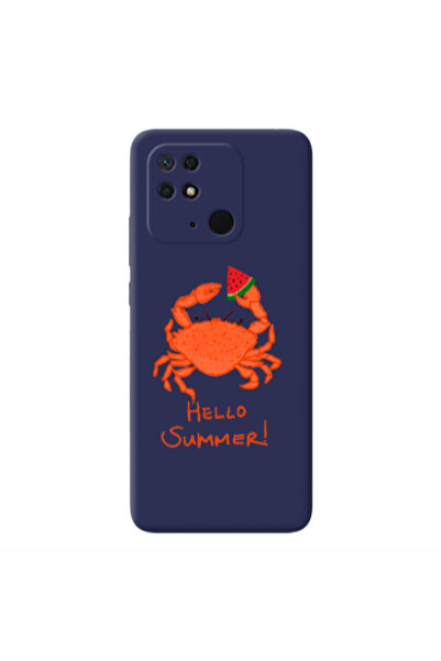 Other Xiaomi Redmi 10C Hello Summer! Dark blue Colored Silicone TPU Θήκη