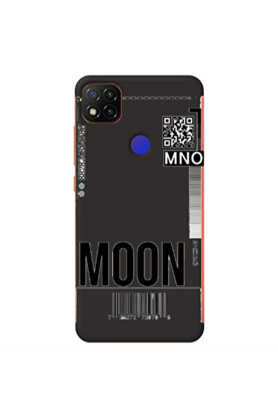 Other Xiaomi Redmi 9c A ticket to the moon Black Colored Silicone TPU Θήκη
