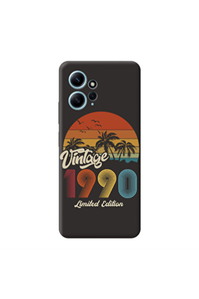 Other Xiaomi Redmi Note 12 4G Vintage Black Colored Silicone TPU Θήκη