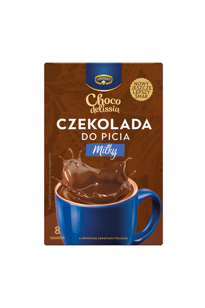 KRUGER Ciocolata de baut 200g, cu continut redus de grasimi, cu lapte