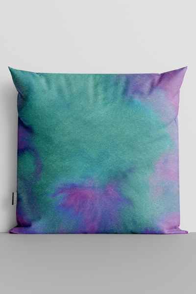 TicaretJet Watercolor Themed Double Sided Digital Printed Throw Pillow Cover ...