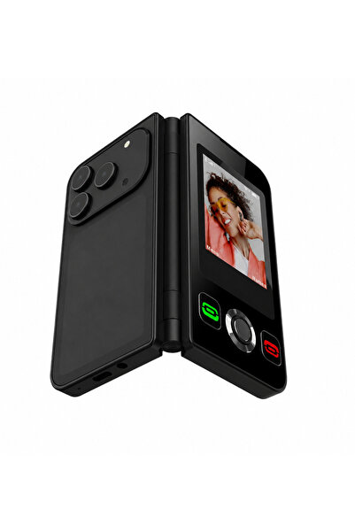 essentialneedforall 2G GSM Dual Screen Flip Phone 2.8 Inch+2.4 Inch Keypad Mo...