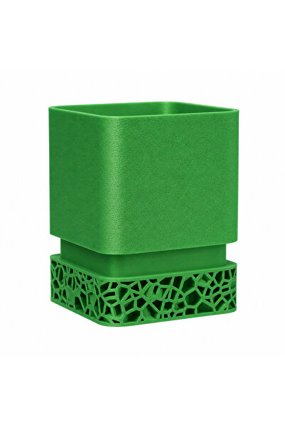 PrintForge Vaza Brick, PrintForge®, printata 3D, 10x10x13 cm, fabricata din P...