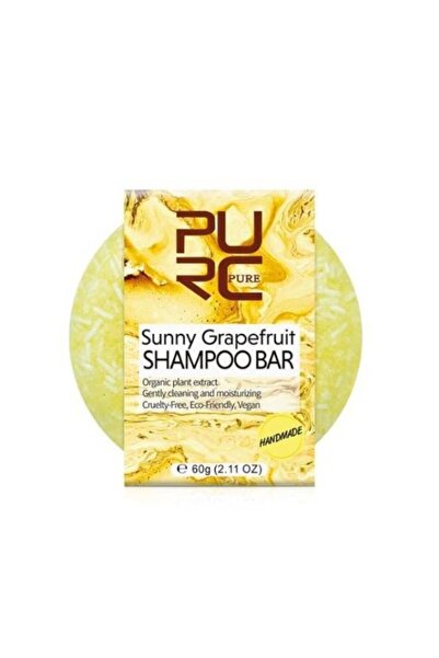 PURC بيورك بيور (Purc Organics) قالب شامبو الجريب فروت المنعش لتنظيف وترطيب ا...