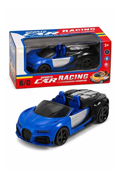 DAT Die-Cast Sports Car with Opening Doors, LED Lights & Music, Alloy Model V...