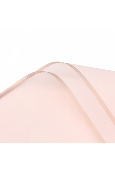 OEM Celofan Transparent Roz Deschis cu Margine de Bronz 58x58 cm