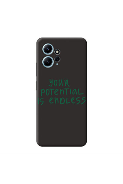 Other Xiaomi Redmi Note 12 4G Your potential is endless Black Colored Silicon...