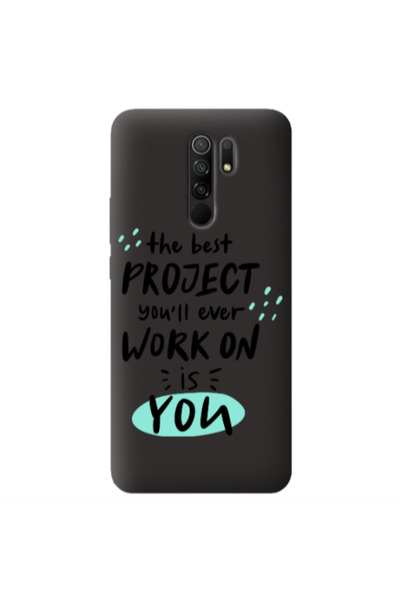 Other Xiaomi Redmi 9 The Best Project Black Colored Silicone TPU Θήκη