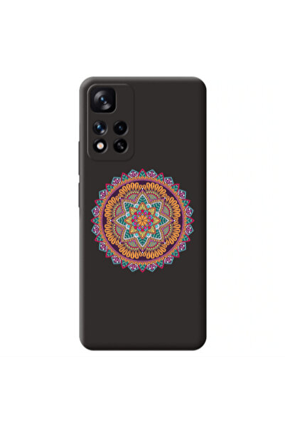 Other Xiaomi Redmi Note 11 Pro 5G Mandala D102 Black Colored Silicone TPU Θήκη