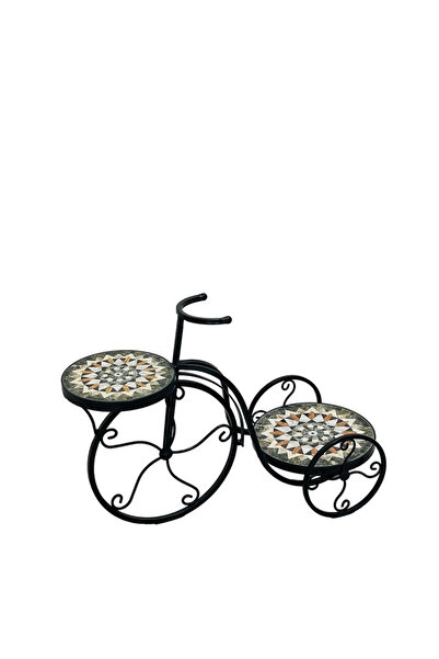 Decorer Suport ghiveci bicicletă fier ceramic multicolor 62.5 x 26.5 x 43 cm