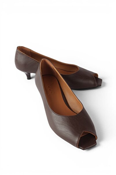 luuq shoes Jerry Genuine Leather Open Toe Heeled Shoes