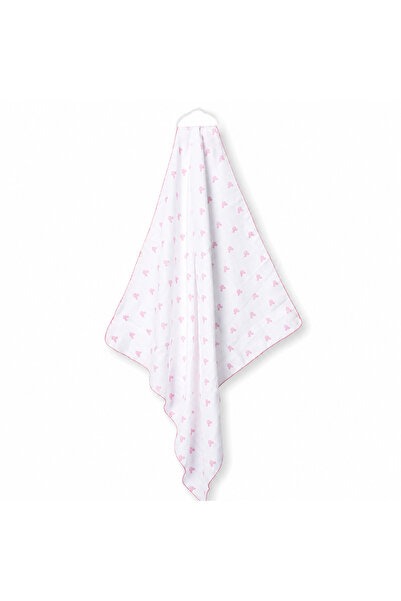 KÜÇÜK TERZİ 100% Cotton Muslin Baby Blanket with Teddy Bear Pattern, Double L...