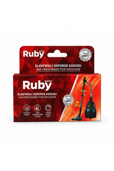 Ruby ELEKTRİKLİ SÜPÜRGE KOKUSU- 6'Lı Paket Uzun Süreli Etki Tüm Makinelere Uy...