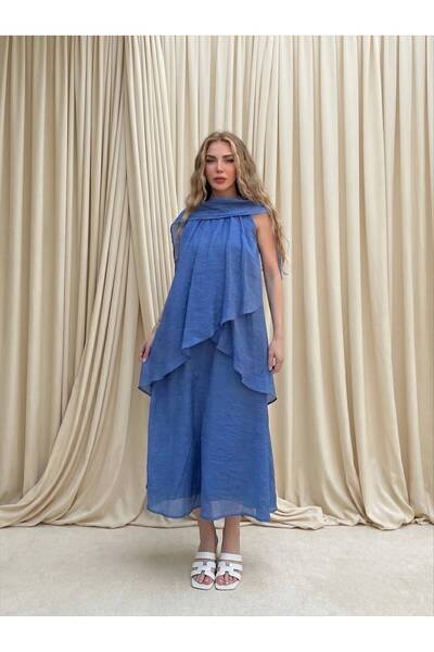 My Blog Indigo Shawl Dress - 3446