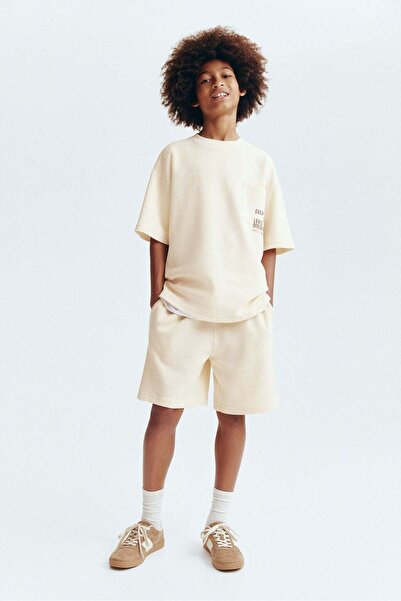 H&M 2-piece textured jersey set