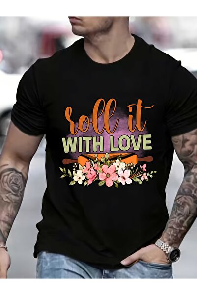 17 seramik قميص نسائي فاخر من القطن بوزن 180 جرام من ماركة Roll It with Love،...