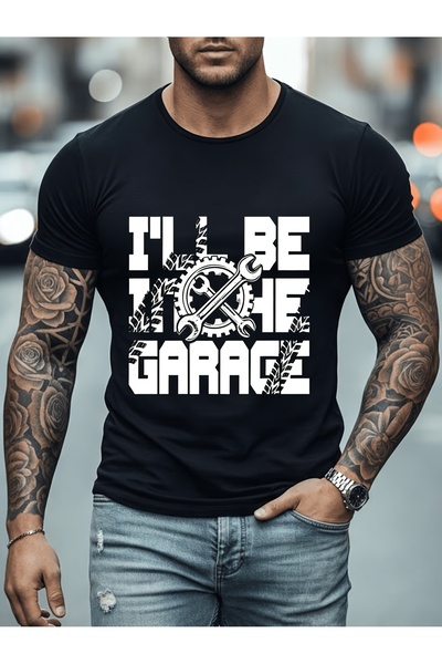 212Wear Pure T-Shirt, with Car Mechanic Garage Gear Print Design, Summer Men'...