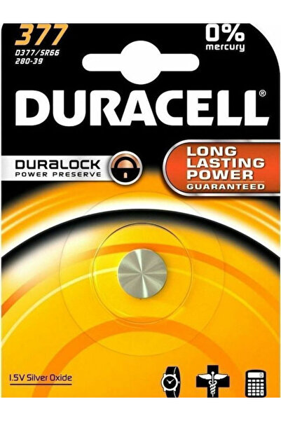Duracell Μπαταρία Ρολογιού Οξειδίου του Αργύρου 377 Μεγάλης Διάρκειας LR66 1....