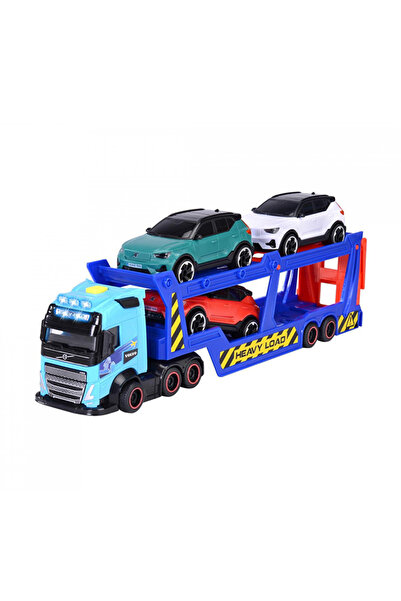 Dickie Toys Camion de transport auto pentru 3 mașini, Transportor auto, 3 ani+