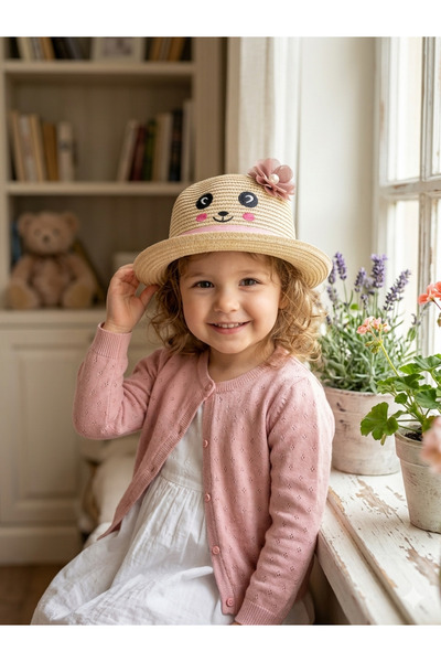 burjalmodah Stylish Children's Hat for Parties and Outings - Straw with Uniqu...