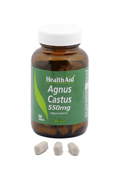 Health Aid Agnus Castus 550mg, Φυσική φροντίδα για τον γυναικείο κύκλο, 60 tabs
