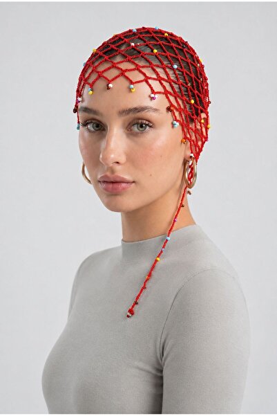 Mercan Hijab Tesettür Beaded Net Beanie