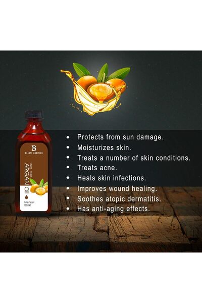 BEAUTY AMBITION Essential Oils for Hair and Skin Care Argan Oil - 150 ml