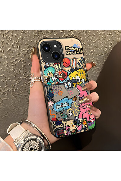 ARTISHELL iPhone 13/14 Uyumlu Hafif lüks çizgi film tarzı şık darbe korumalı ...