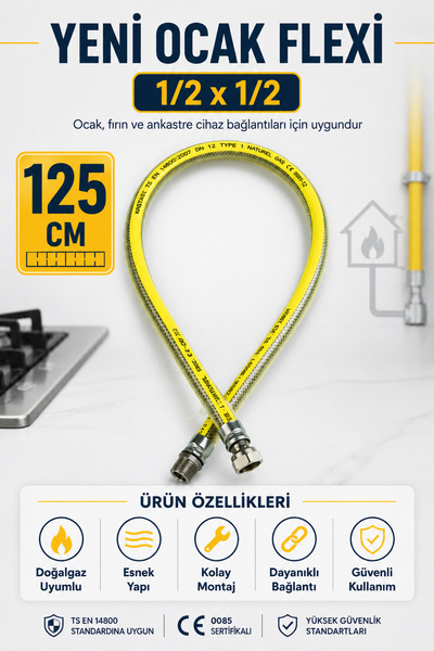 BEZE YENİ OCAK FLEXİ 1/2*1/2 125CM