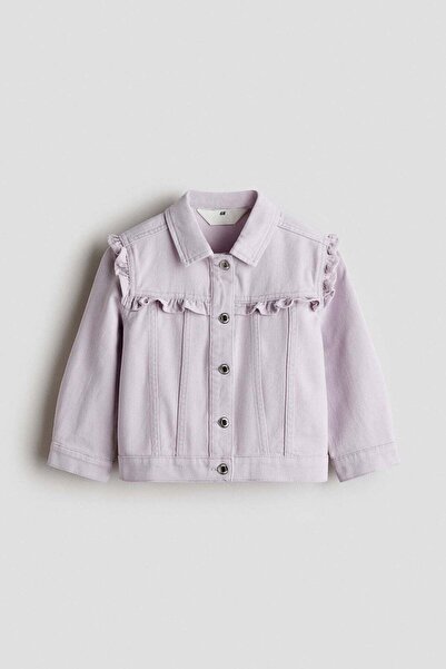 H&M Frill-trimmed twill jacket