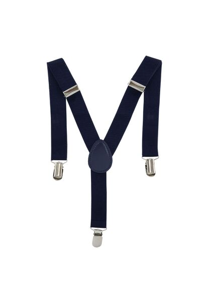 ButicCochet Bretele pentru copii, bleumarin, cleme metalice, 25 mm, BR37