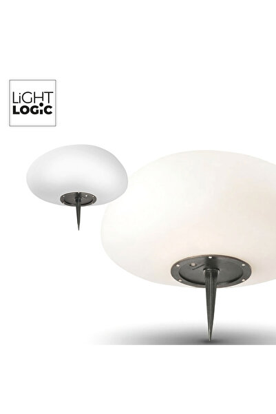 LightLogic Lampă solară LED LL FRAULI RGB, Ø30 cm, senzor crepuscular, IP65