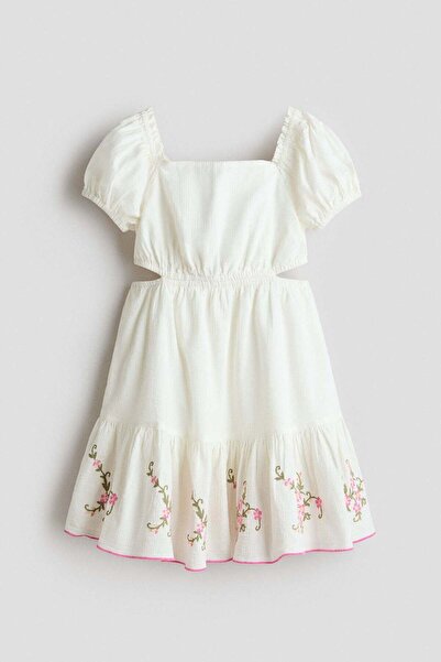 H&M Embroidered cotton dress