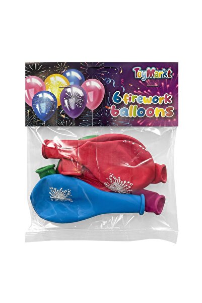 ToyMarkt Σετ 6 Μπαλόνια Πυροτεχνήματα 30εκ. 913484